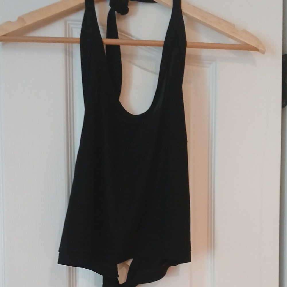 Black Open Back Top